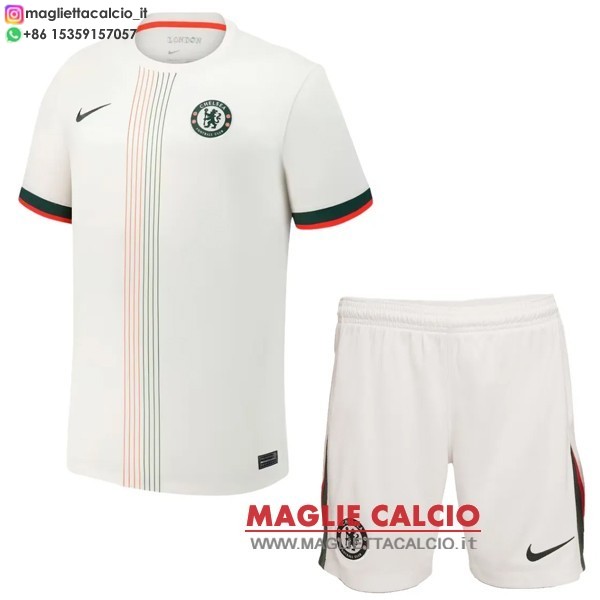 nuova seconda magliette chelsea set completo bambino 2025-2026