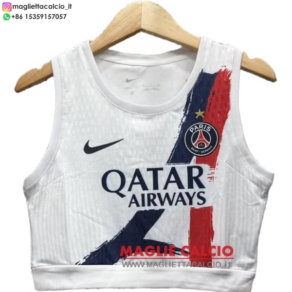 nuova seconda divisione senza maniche magliette paris saint germain donna 2025-2026