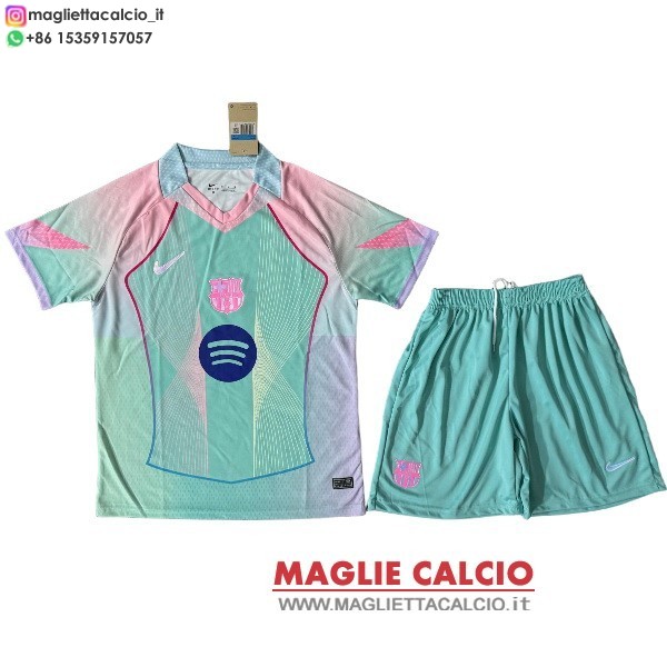 nuova speciale divisione magliette set completo uomo barcellona 2025-2026 verde