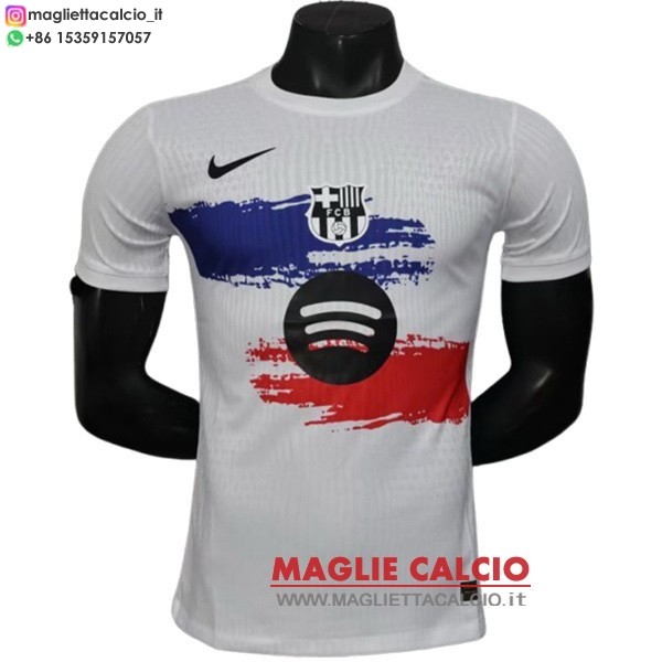 thailandia nuova speciale giocatori divisione magliette barcellona 2025-2026 bianco blu rosso