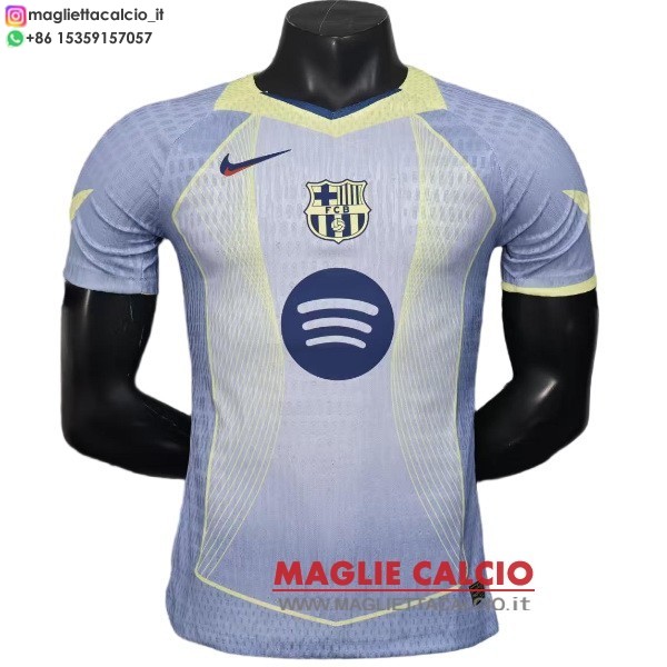 thailandia nuova speciale giocatori divisione magliette barcellona 2025-2026 purpureo luce giallo