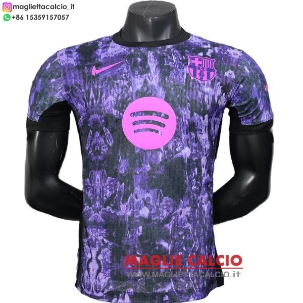 thailandia nuova speciale giocatori divisione magliette barcellona 2025-2026 purpureo nero