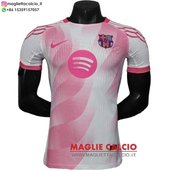thailandia nuova speciale giocatori divisione magliette barcellona rosa i bianco