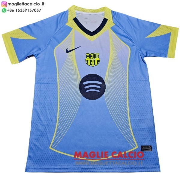 thailandia speciale divisione magliette barcellona 2025-2026 blu giallo