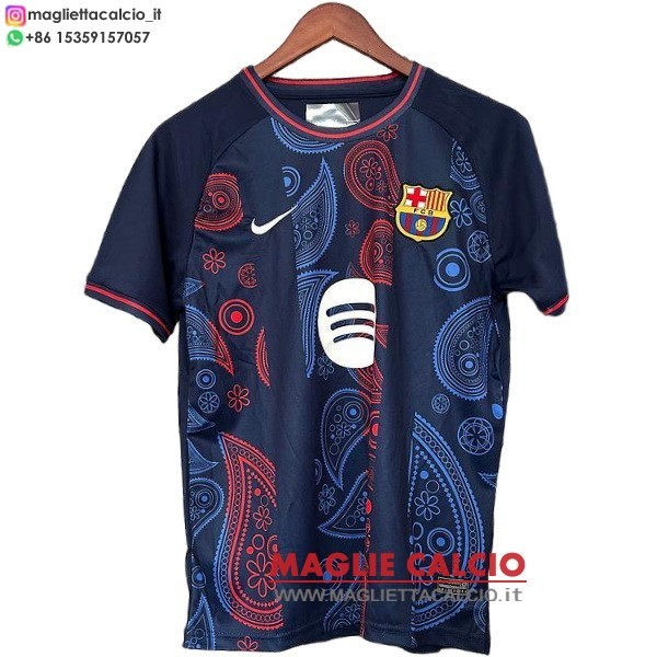 thailandia speciale divisione magliette barcellona 2025-2026 blu navy rosso