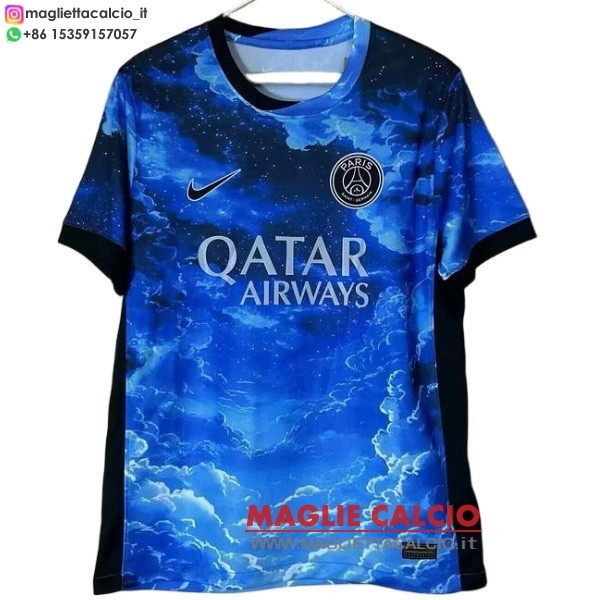 thailandia nuova speciale divisione magliette paris saint germain 2025-2026 Blu Nero