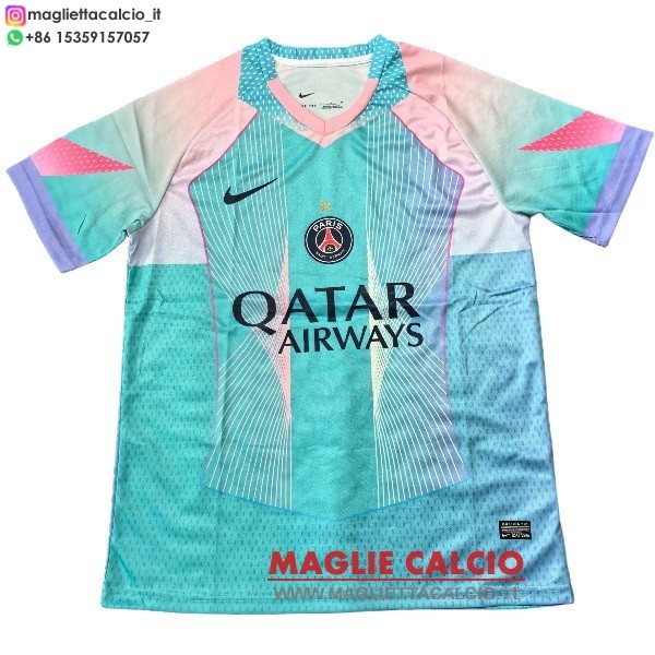 thailandia nuova speciale divisione magliette paris saint germain 2025-2026 Blu Rosa