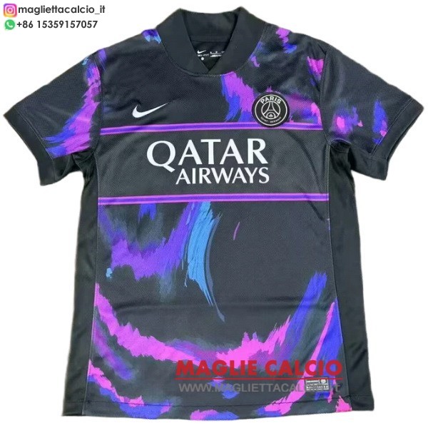 thailandia nuova speciale divisione magliette paris saint germain 2025-2026 Nero Purpureo