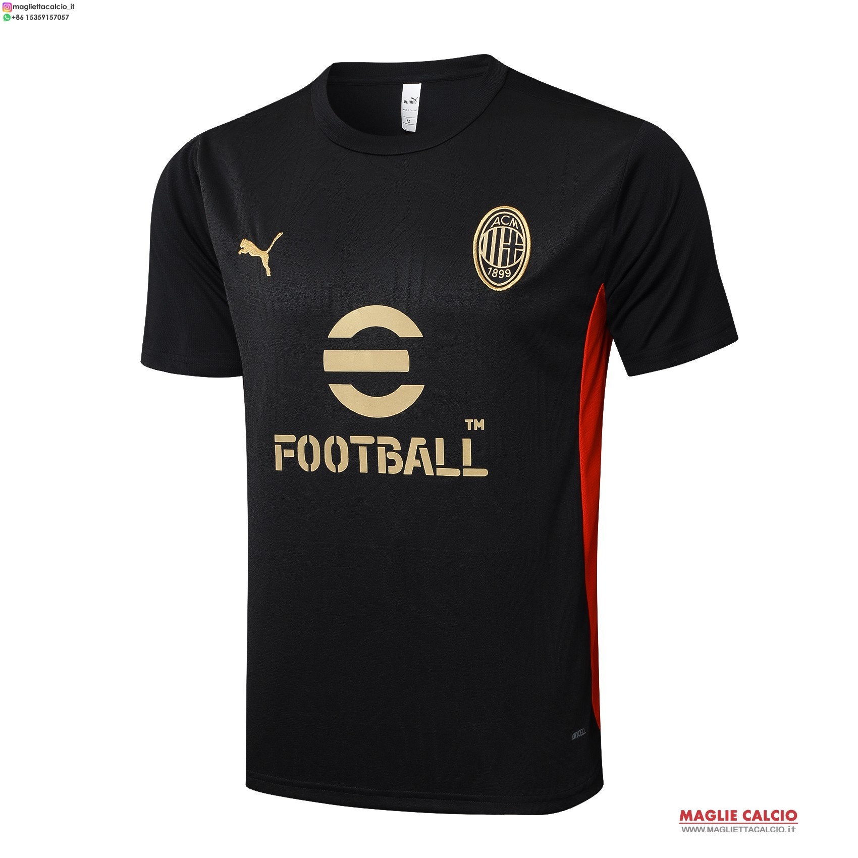 nuova formazione divisione magliette ac milan 2025-2026 Nero I Rosso