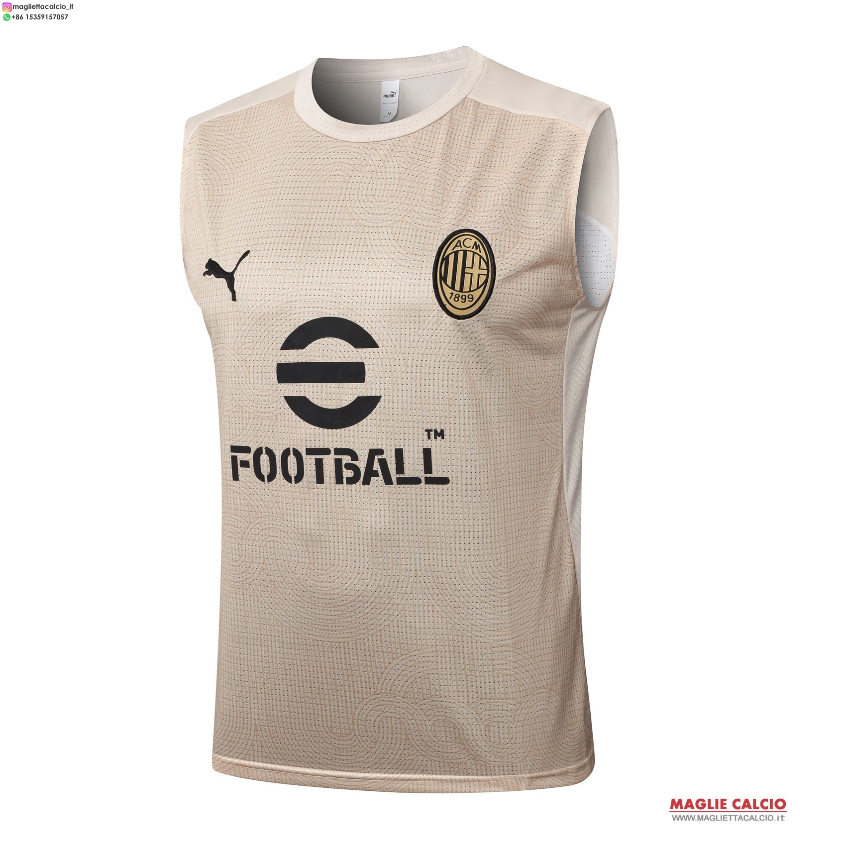 senza maniche formazione divisione magliette ac milan 2025-2026 Giallo