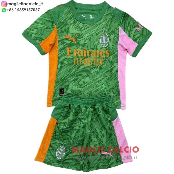 nuova Portiere divisione magliette ac milan set completo uomo 2025-2026 verde