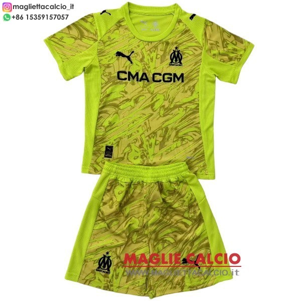 nuova portiere divisione magliette marseille set completo uomo 2025-2026 Giallo