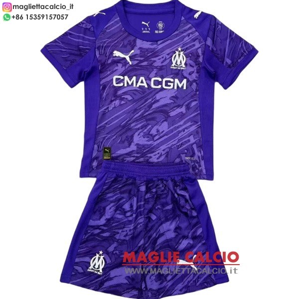 nuova portiere divisione magliette marseille set completo uomo 2025-2026 Purpureo