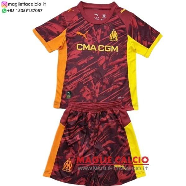 nuova portiere divisione magliette marseille set completo uomo 2025-2026 Rosso