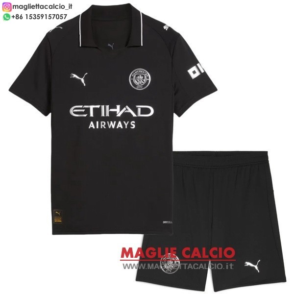 nuova seconda i magliette manchester city set completo bambino 2025-2026