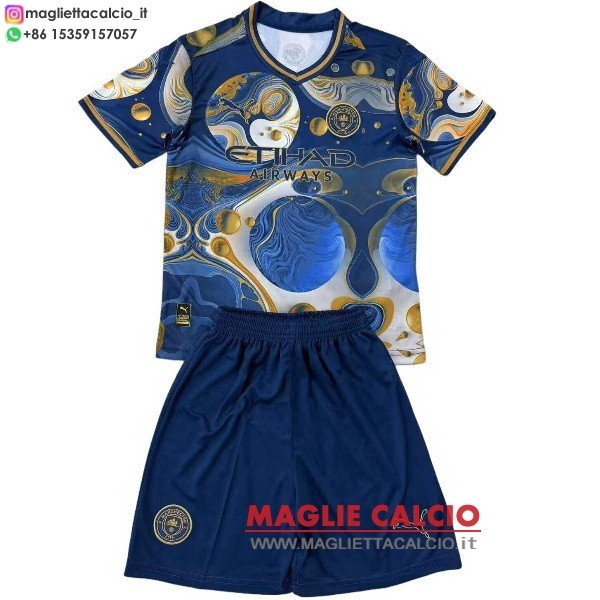 nuova speciale divisione magliette manchester city set completo uomo 2025-2026 blu