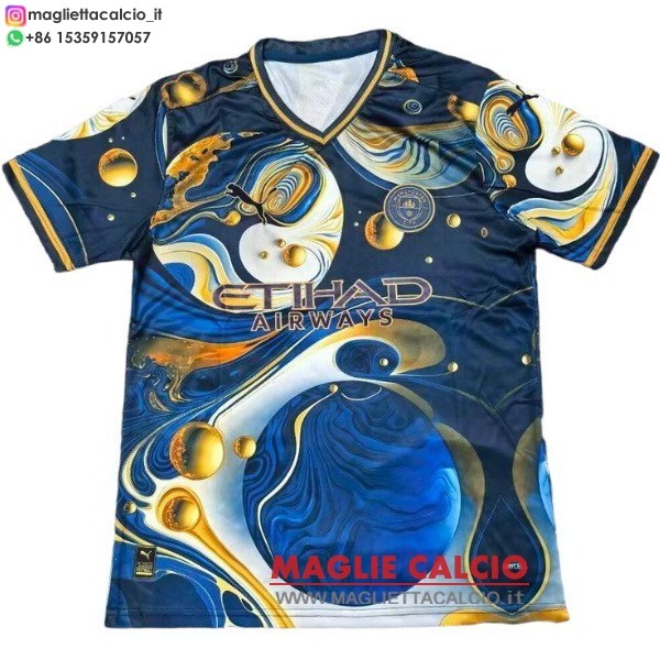 tailandia nuova speciale divisione magliette manchester city 2025-2026 blu