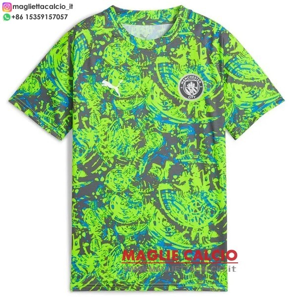 tailandia nuova speciale divisione magliette manchester city 2025-2026 verde