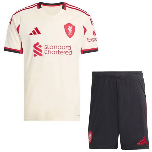 nuova seconda magliette liverpool set completo bambino 2025-2026