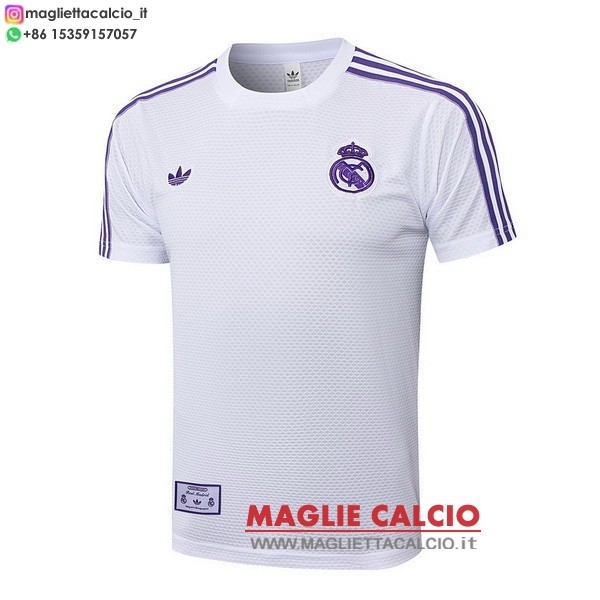 nuova formazione magliette real madrid 2025-2026 Bianco Purpureo