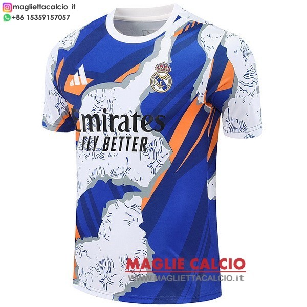 nuova formazione magliette real madrid 2025-2026 Blu Bianco