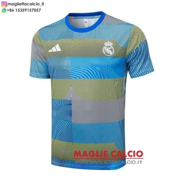 nuova formazione magliette real madrid 2025-2026 Blu Giallo