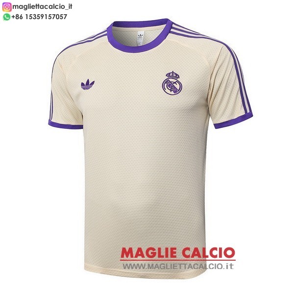 nuova formazione magliette real madrid 2025-2026 Giallo Purpureo
