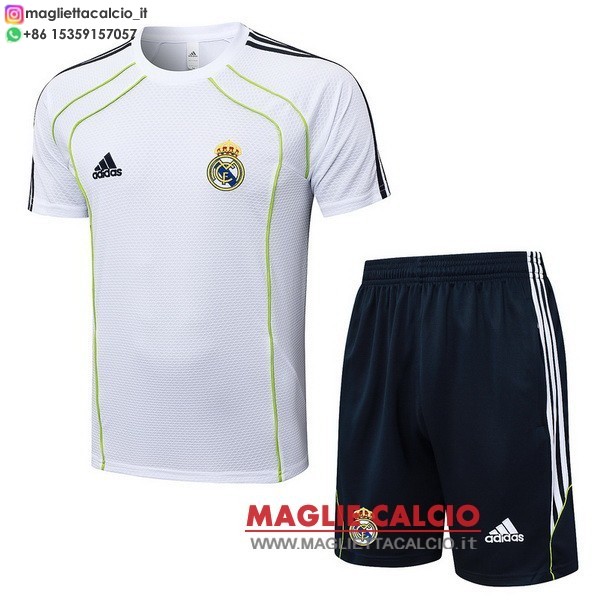 nuova formazione magliette set completo real madrid formazione 2025-2026 Bianco Nero
