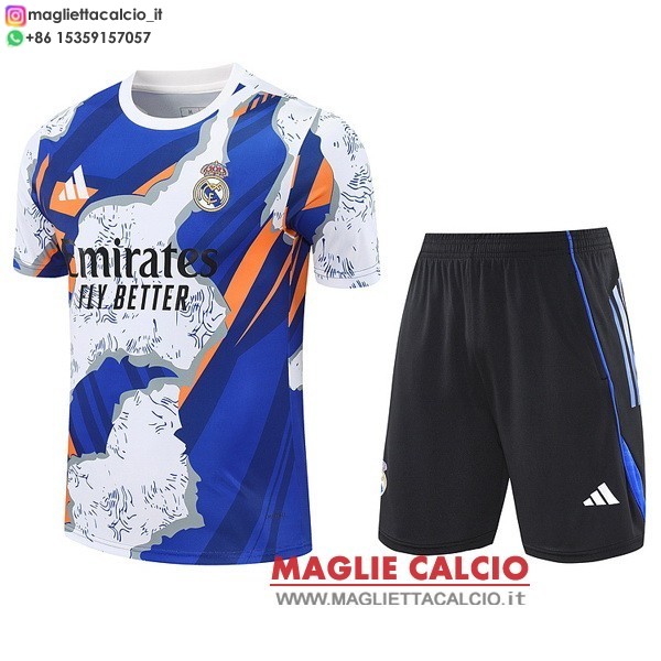 nuova formazione magliette set completo real madrid formazione 2025-2026 Blu Nero