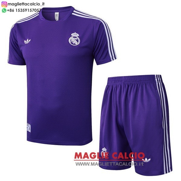 nuova formazione magliette set completo real madrid formazione 2025-2026 Purpureo