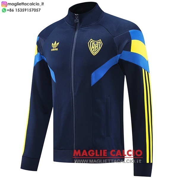 nuova boca juniors Blu Giallo giacca lunga zip 2024-2025