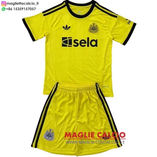 portiere divisione magliette newcastle united set completo uomo 2025-2026 giallo