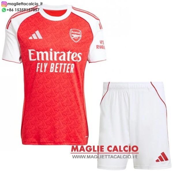 nuova Prima magliette arsenal set completo bambino 2025-2026
