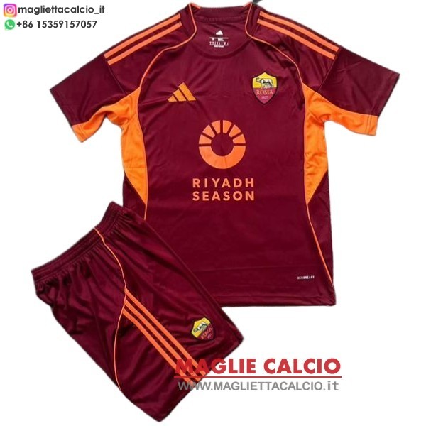 nuova prima magliette as roma set completo bambino 2025-2026