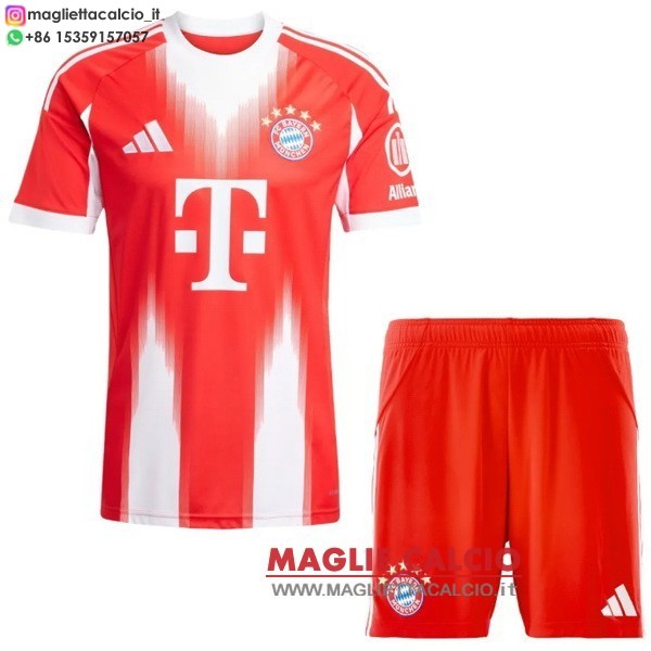 nuova prima magliette bayern munich set completo bambino 2025-2026