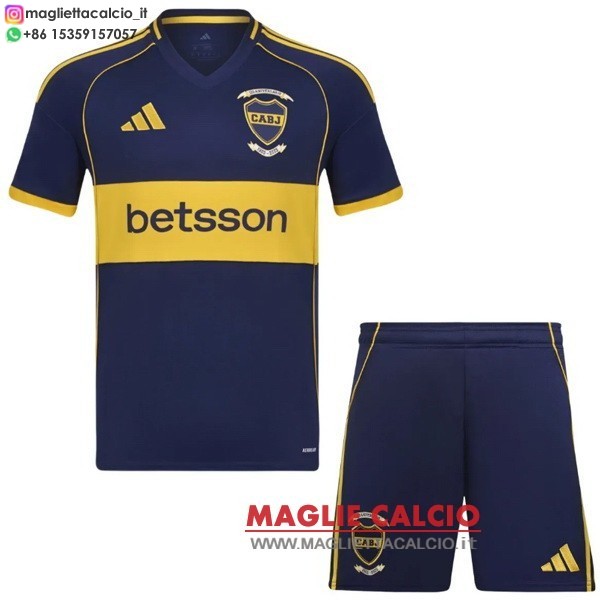 nuova prima set completo magliette boca juniors bambino 2025-2026