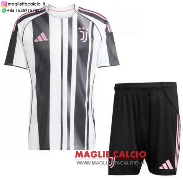 prima magliette juventus set completo bambino 2025-2026