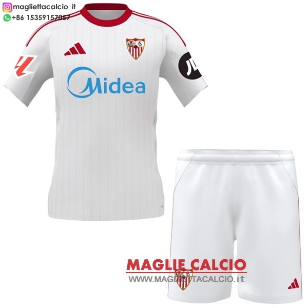 nuova prima magliette set completo sevilla bambino 2025-2026
