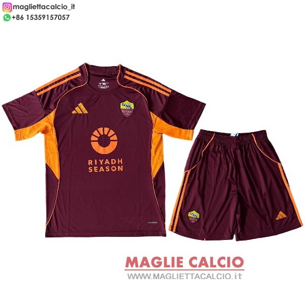 nuova prima divisione magliette as roma set completo uomo 2025-2026