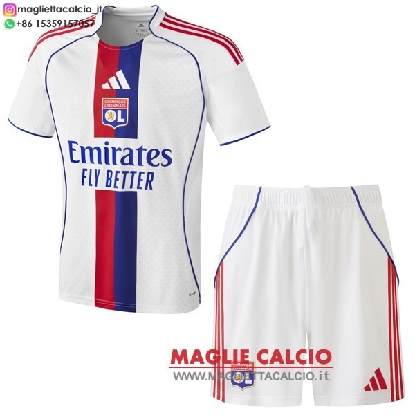 nuova prima divisione magliette lyon set completo uomo 2025-2026