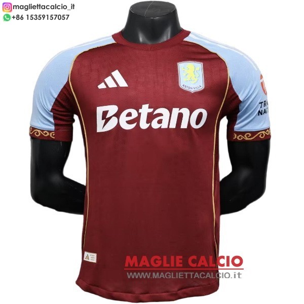 nuova prima giocatori divisione magliette aston villa 2025-2026