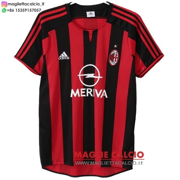 nuova prima divisione magliette ac milan retro 2003-2004