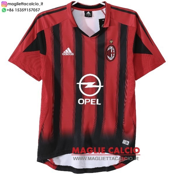 nuova prima divisione magliette ac milan retro 2004-2005