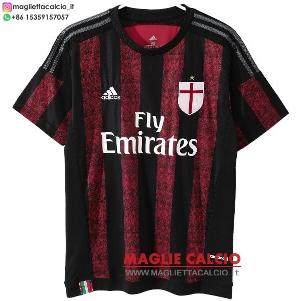 nuova prima divisione magliette ac milan retro 2015-2016