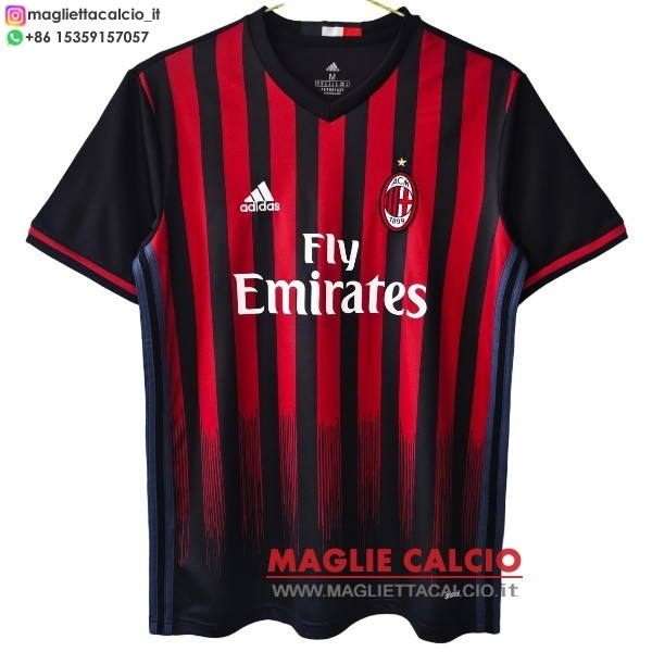 nuova prima divisione magliette ac milan retro 2016-2017
