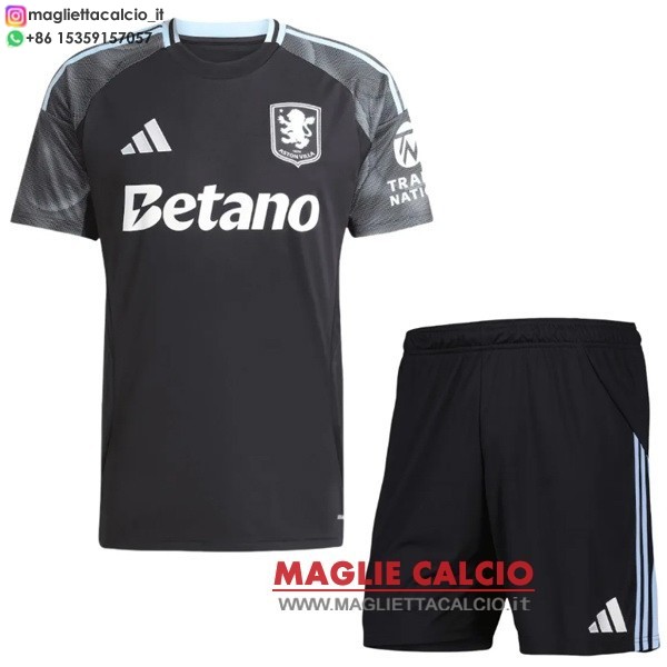 seconda divisione magliette aston villa set completo uomo 2025-2026