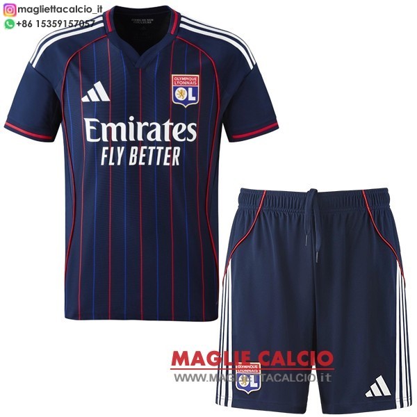 nuova seconda divisione magliette lyon set completo uomo 2025-2026