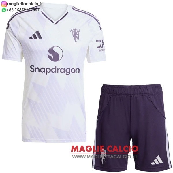 seconda magliette manchester united set completo uomo 2025-2026