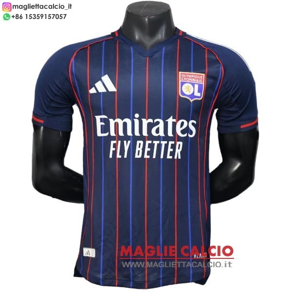 nuova seconda giocatori divisione magliette lyon 2025-2026