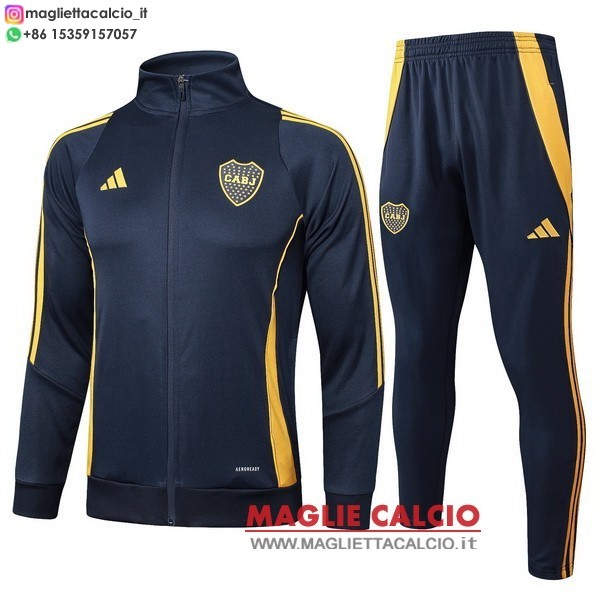 nuova boca juniors Blu Navy set completo giacca lunga zip 2024-2025